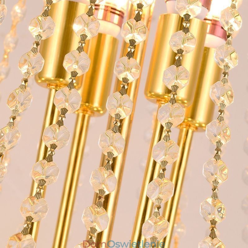 Kryształowa lampa wisząca Nowoczesna lampa sufitowa dekoracyjna Duplex