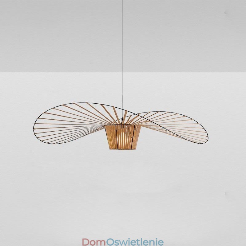 Wisząca lampa Nowoczesna prosta pojedyncza żelazna sztuka w kształcie kapelusza sufitowa