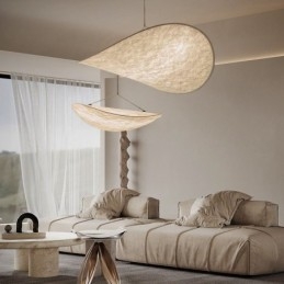 Lampa sufitowa Jedwabna dekoracja Wisząca lampa Ciepła biel