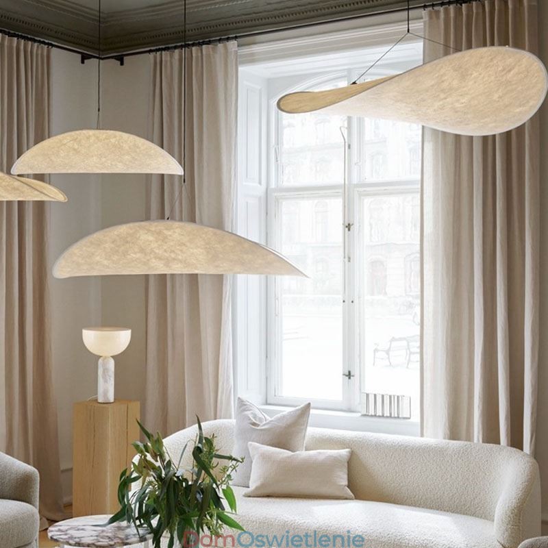 Lampa sufitowa Jedwabna dekoracja Wisząca lampa Ciepła biel