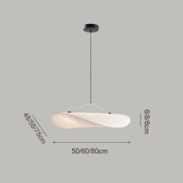 Lampa sufitowa Jedwabna dekoracja Wisząca lampa Ciepła biel