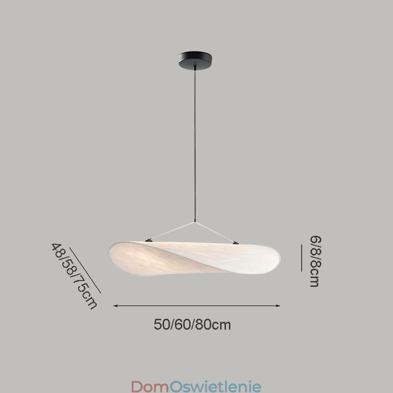 Lampa sufitowa Jedwabna dekoracja Wisząca lampa Ciepła biel