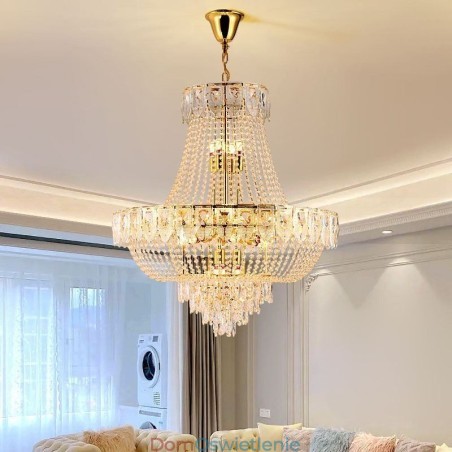 Kryształowa lampa wisząca Luksusowa dekoracyjna lampa sufitowa