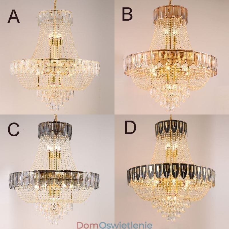 Kryształowa lampa wisząca Luksusowa dekoracyjna lampa sufitowa