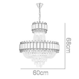 Kryształowa lampa wisząca złota luksusowa dekoracyjna lampa sufitowa