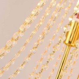 Kryształowa lampa wisząca Wyrafinowana luksusowa dekoracyjna lampa wisząca 80 cm