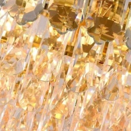 Kryształowa lampa wisząca prostokątna luksusowa dekoracyjna lampa sufitowa 100 cm