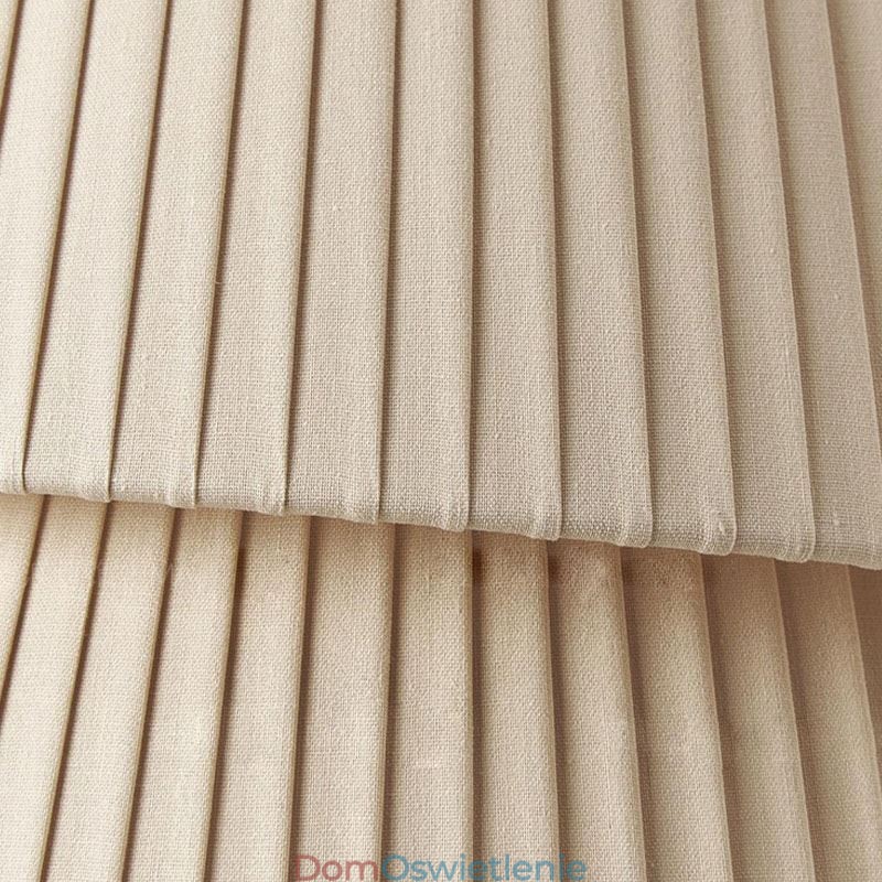 Wisząca lampa w stylu francuskim kremowym, abażur z podwójnej warstwy tkaniny, lampa sufitowa