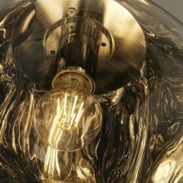 Nordic Lampa sufitowa Nowoczesny galwanizowany klosz witrażowy Lampa wisząca
