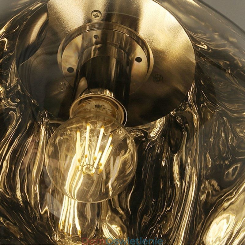 Nordic Lampa sufitowa Nowoczesny galwanizowany klosz witrażowy Lampa wisząca