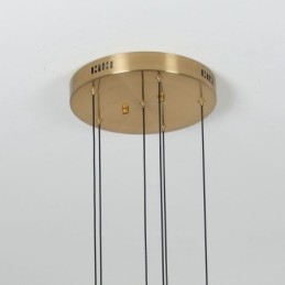 Wisząca lampa miedziana kryształowa kolumna klastra sufitowa