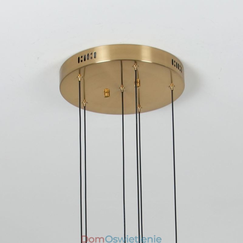 Wisząca lampa miedziana kryształowa kolumna klastra sufitowa