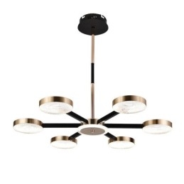 Wisząca lampa minimalistyczna, siedmiogłowy okrąg, lampa sufitowa