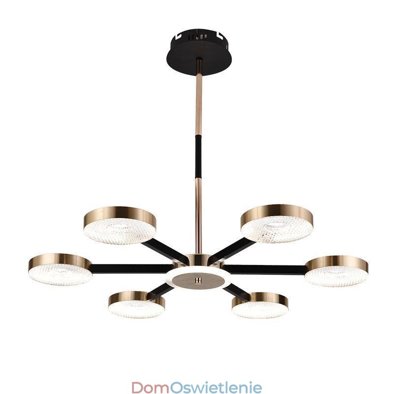 Wisząca lampa minimalistyczna, siedmiogłowy okrąg, lampa sufitowa