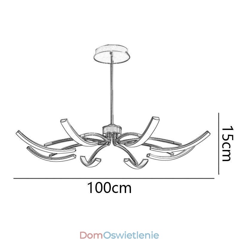 Lampa wisząca Minimalistyczna, przekształcalna lampa sufitowa