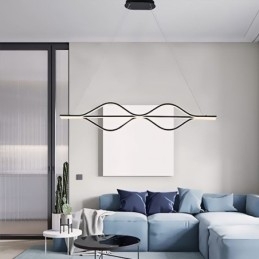 Wisząca minimalistyczna lampa sufitowa Wave Light