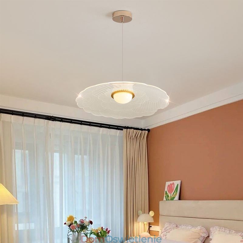 Wisząca lampa akrylowa Flower Pan Sufitowa lampa