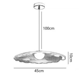 Wisząca lampa akrylowa Flower Pan Sufitowa lampa