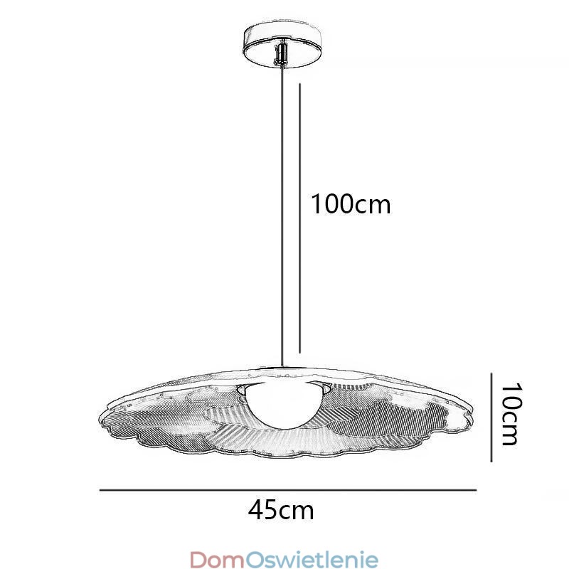 Wisząca lampa akrylowa Flower Pan Sufitowa lampa