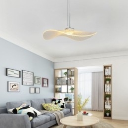 Wisząca lampa sufitowa z akrylu w kształcie liścia lotosu