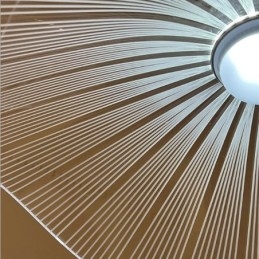 Wisząca lampa sufitowa z akrylu w kształcie liścia lotosu