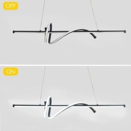 Wisząca lampa minimalistyczna, krótka, sufitowa