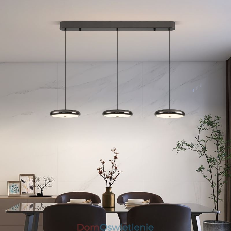 Lampa sufitowa, lampa wisząca z trzema głowicami