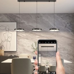 Lampa sufitowa, lampa wisząca z trzema głowicami