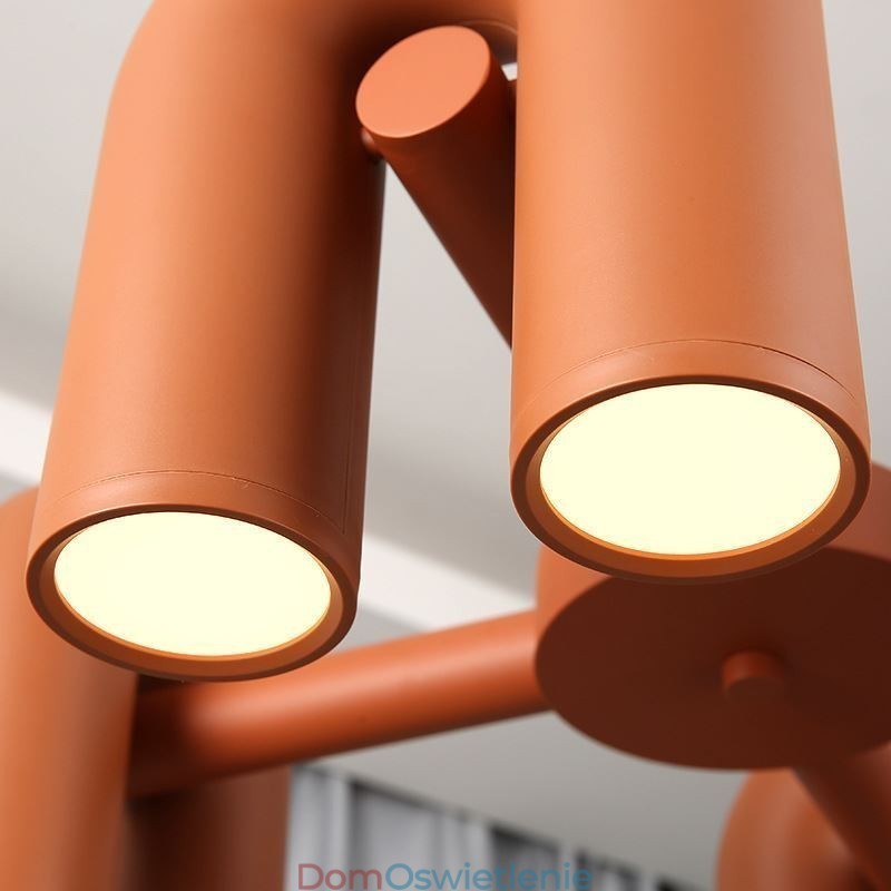 Wisząca lampa okrągła z kutego żelaza w kształcie litery U, sufitowa lampa 90 stopni obrotowy klosz