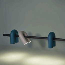 Lampa sufitowa z kutego żelaza w kształcie litery U, lampa wisząca, 90 stopni, obrotowy klosz