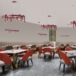 Wisząca lampa w kształcie litery U Dekoracyjna lampa wisząca