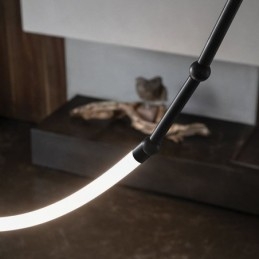 Wisząca lampa Creative Line Bamboo Sufitowa lampa czarno-złota