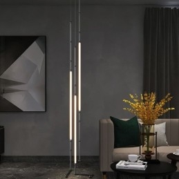 Lampa sufitowa Creative Line Bamboo Wisząca lampa Czarno-złota