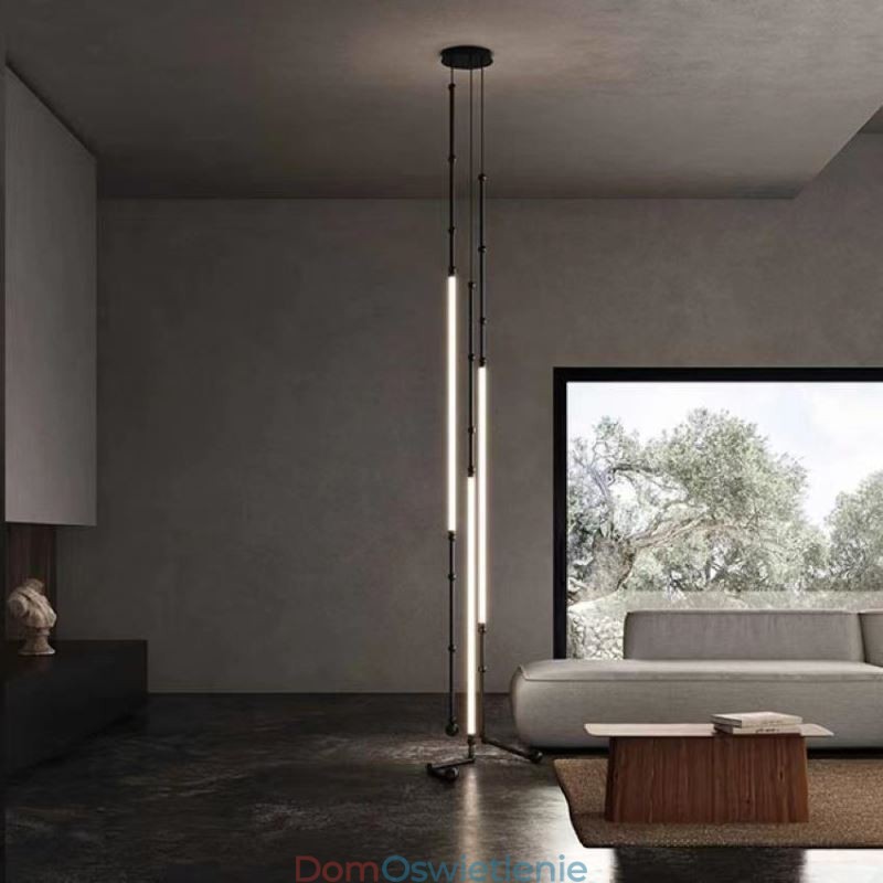 Lampa sufitowa Creative Line Bamboo Wisząca lampa Czarno-złota