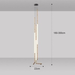Lampa sufitowa Creative Line Bamboo Wisząca lampa Czarno-złota