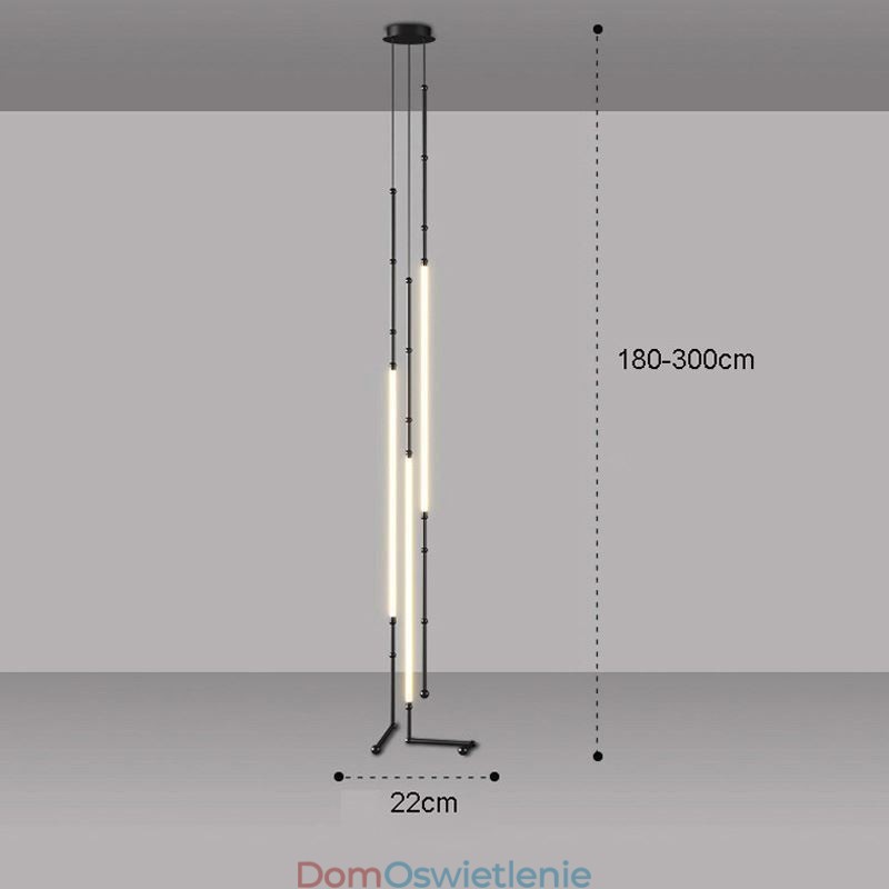 Lampa sufitowa Creative Line Bamboo Wisząca lampa Czarno-złota