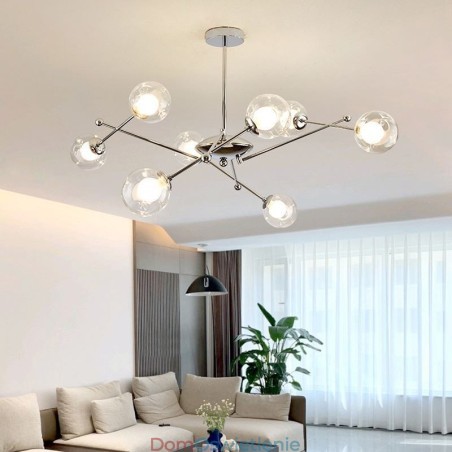 Szklana lampa wisząca w europejskim stylu, prosta magiczna fasola, lampa sufitowa Szklana lampa wisząca w europejskim stylu, prosta magiczna fasola, lampa sufitowa