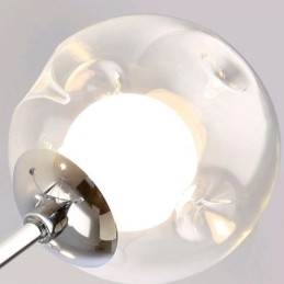 Szklana lampa wisząca w europejskim stylu, prosta magiczna fasola, lampa sufitowa