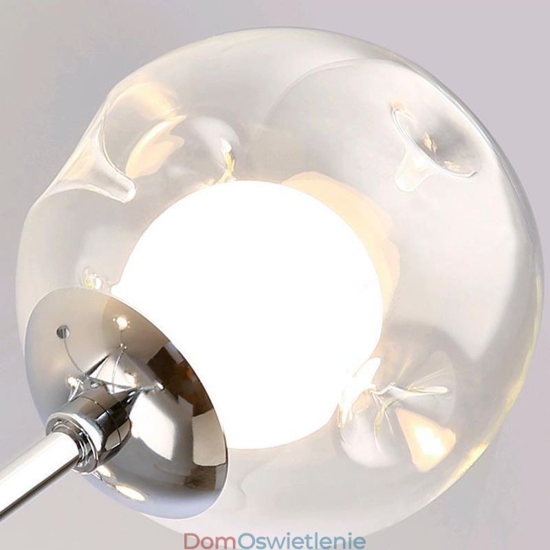 Szklana lampa wisząca w europejskim stylu, prosta magiczna fasola, lampa sufitowa