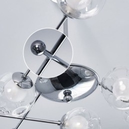 Szklana lampa wisząca w europejskim stylu, prosta magiczna fasola, lampa sufitowa
