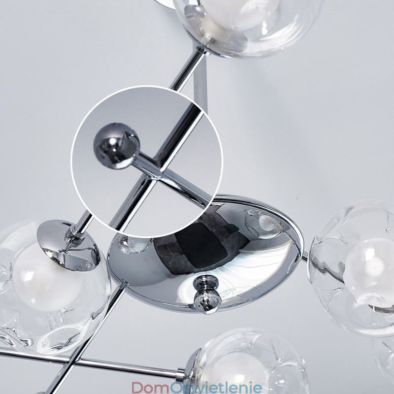 Szklana lampa wisząca w europejskim stylu, prosta magiczna fasola, lampa sufitowa