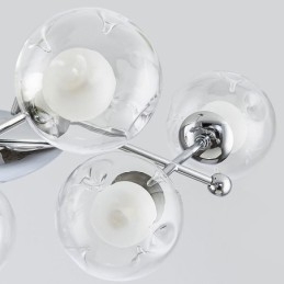 Szklana lampa wisząca w europejskim stylu, prosta magiczna fasola, lampa sufitowa