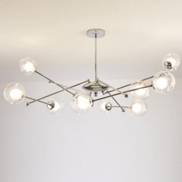 Szklana lampa wisząca w europejskim stylu, prosta magiczna fasola, lampa sufitowa