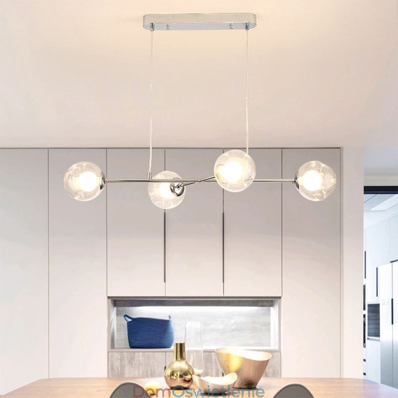 Szklana lampa wisząca europejska magiczna fasolka lampa wisząca 4 światła