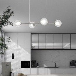 Szklana lampa wisząca europejska magiczna fasolka lampa wisząca 4 światła