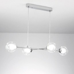 Szklana lampa wisząca europejska magiczna fasolka lampa wisząca 4 światła