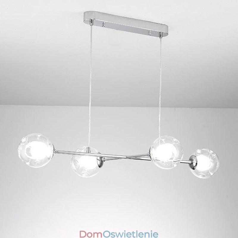 Szklana lampa wisząca europejska magiczna fasolka lampa wisząca 4 światła