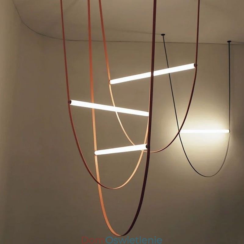 Europejska lampa wisząca Wabi Sabi Style Belt dekoracyjna lampa