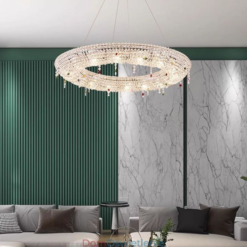 Kryształowa lampa wisząca Nowoczesne światło Luksusowa lampa sufitowa