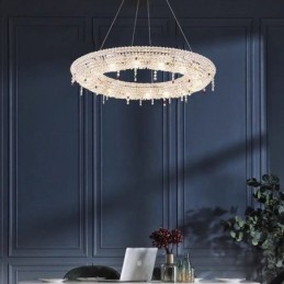 Kryształowa lampa wisząca Nowoczesne światło Luksusowa lampa sufitowa